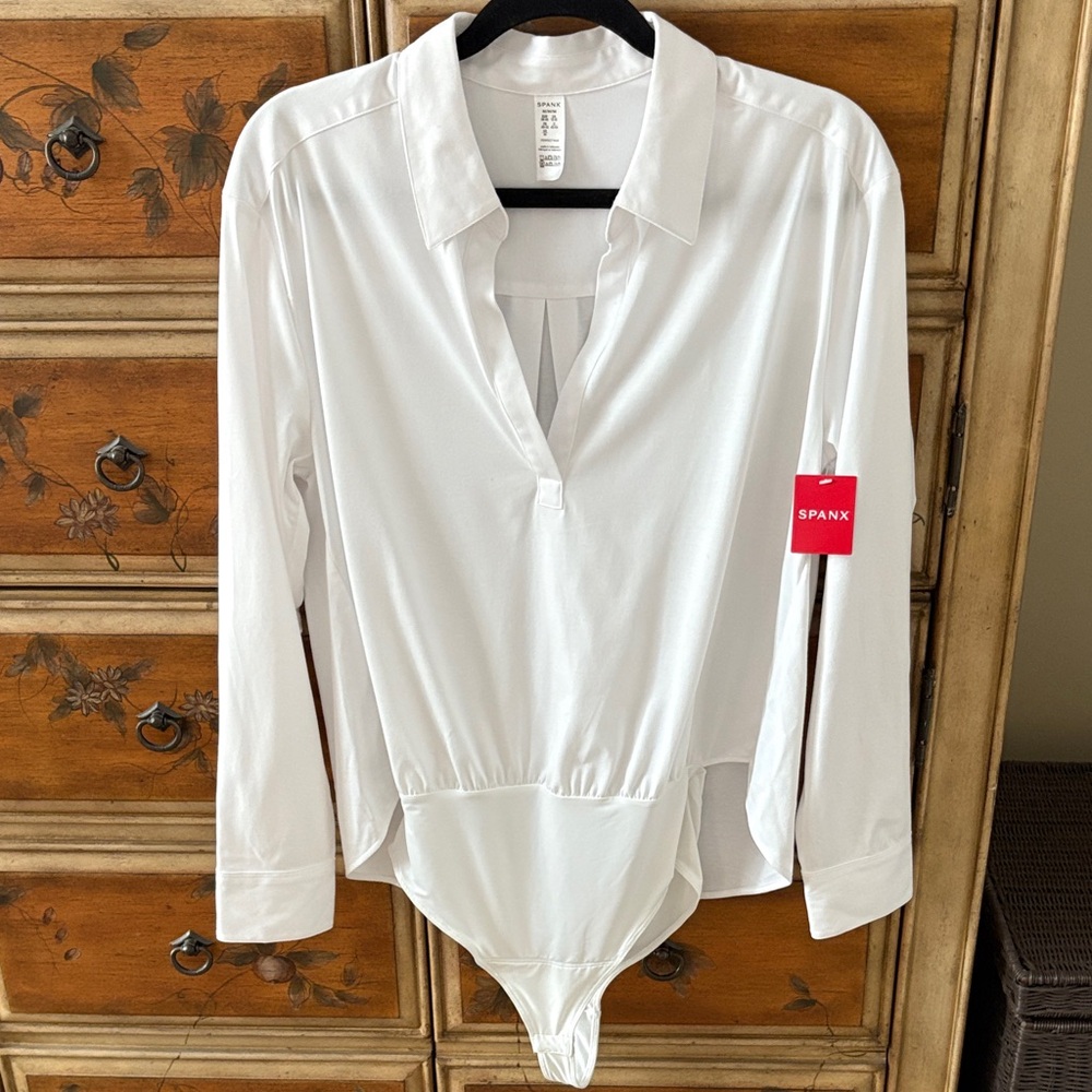 SPANX Classic White Bodysuit